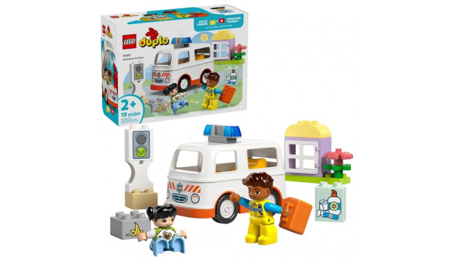 Toy Set - LEGO DUPLO 10447 Ambulance with Driver 19 Pieces