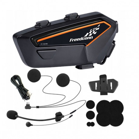 Motorcycle Intercom - Freenconn F1 V2 Eu, Bluetooth