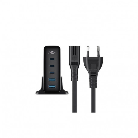 Charger - Havit UCLE004 140W GaN 5-Port Travel EU Black
