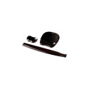 Mouse Pad - Fellowes Crystal Gel with Wrist Rest Black