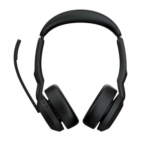 Headphones - Jabra Evolve2 55 UC Stereo Black Jabra Evolve2 55 - Link380a UC Stereo Headset with Sta