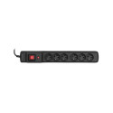 Power Strip - Activejet 6gn 5m Black