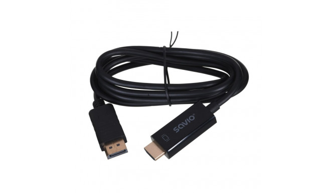 DisplayPort Adapter - Savio Cl-56, Black