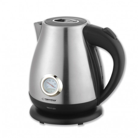 Electric Kettle - Esperanza EKK029 1.7L 2200W Boil-Dry Protection Black, Steel