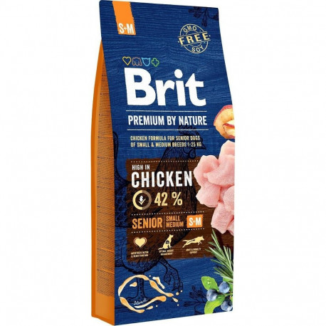 Dry Dog Food - Brit Premium By Nature Senior 15kg