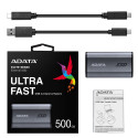 External Hard Drive - Adata Se880 500gb Wi-Fi Gray