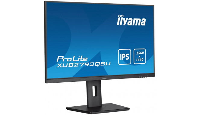 Monitor - iiyama XUB2793QSU-B7 27" 2560x1140 IPS Low Blue Light Flicker-Free Black