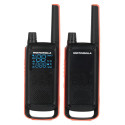 Two-Way Radio - Motorola T82 Twin Pack 16 Channels Rechargeable Black, Orange