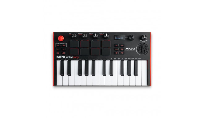 Keyboard Controller - Akai Mpk Mini Play Mk3 Midi USB Black/red