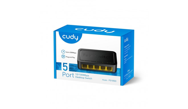 Network Switch - Cudy FS105D Fast Ethernet 5 Ports Black