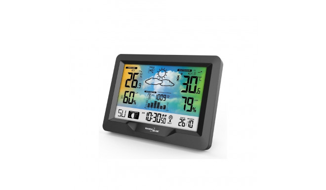 Weather Station - Greenblue GB540 Wireless with Alarm, Clock, Temperature Range -20 to 65 °C