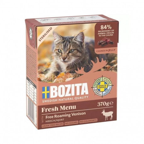 Cat Food - BOZITA Fresh Menu Sterilised Venison Wet 370g