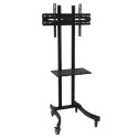 TV Stand - Techly ICA-TR23 1 Shelf VESA Mount Black