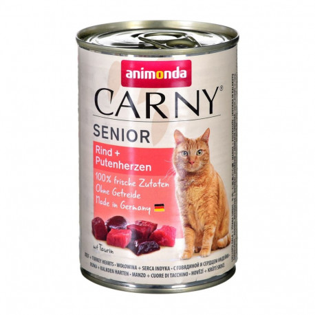 Cat Food - ANIMONDA Carny Senior Beef and Turkey Hearts Wet 400g