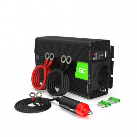 Power Inverter - Green Cell INV16 500W DC-to-AC Black