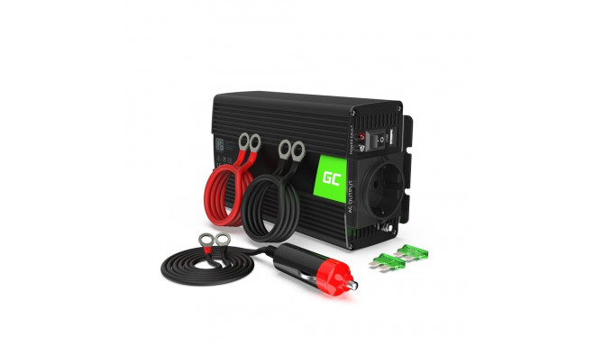 Power Inverter - Green Cell INV16 500W DC-to-AC Black