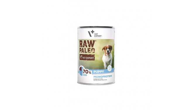 Wet Dog Food - RAW PALEO Puppy Monoprotein Cod 400g Grain-Free