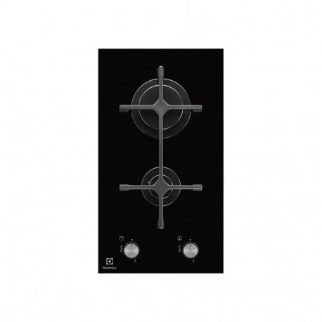 Gas Cooktop - Electrolux EGC3322NVK Built-in 2 Zone Black