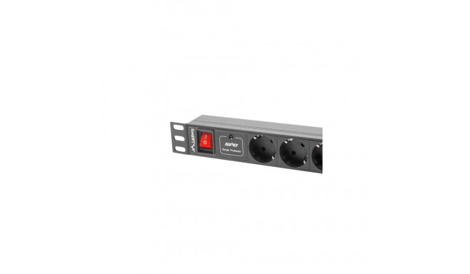 Power Strip - Lanberg 1u 10a 7x Shuko 2m