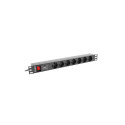 Power Strip - Lanberg 1u 10a 7x Shuko 2m