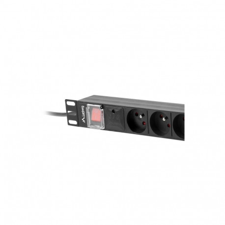 Pdu - Lanberg Power Strip 19" 1u 16a 8x230v 2m