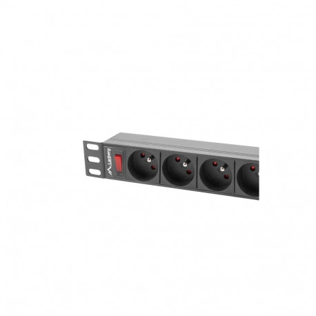 Power Strip - Lanberg 19" 1u 16a 230v
