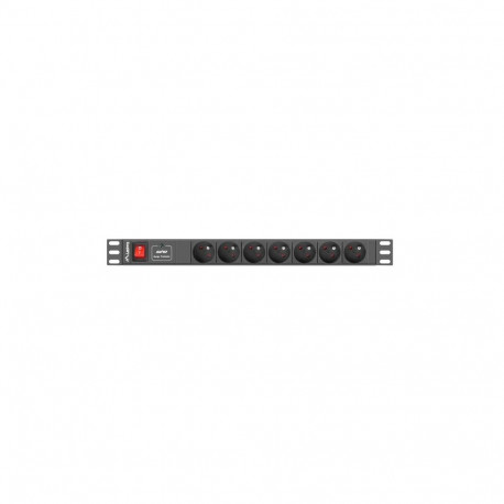 Power Strip - Lanberg 1u 10a 7x 230v 2m