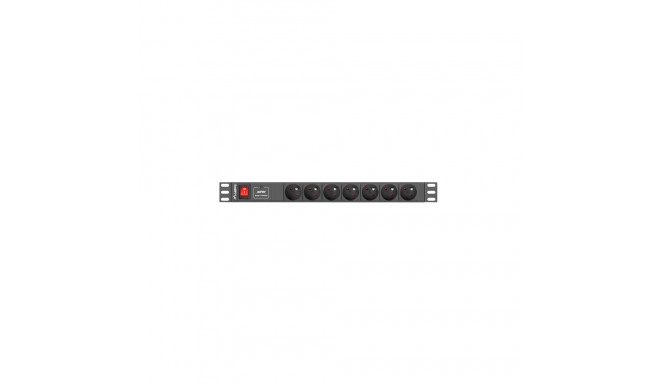 Power Strip - Lanberg 1u 10a 7x 230v 2m