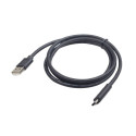 USB Cable - Gembird 1.8m USB 2.0 A to C Male Gold Plated Black