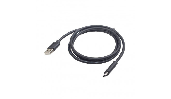 USB Cable - Gembird 1.8m USB 2.0 A to C Male Gold Plated Black