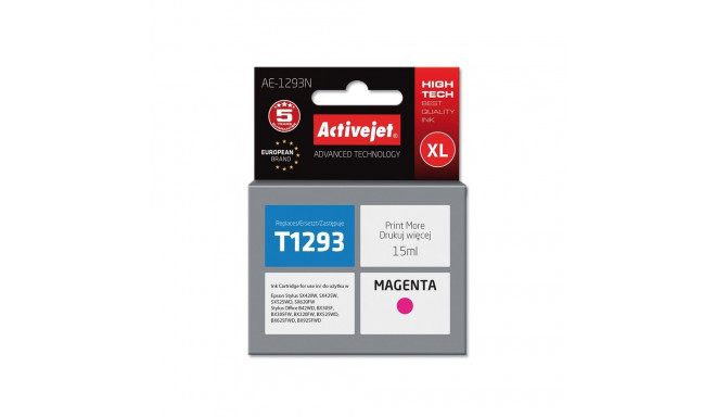 Ink Cartridge - Activejet Ae-1293n 15ml Magenta
