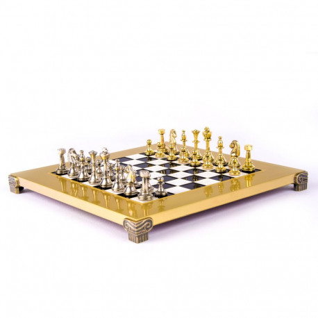 Manopoulos Classic Metal Staunton Chess Set 28x28cm With Pieces