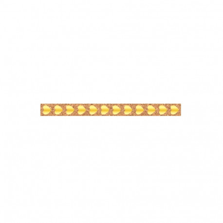 Teip Korgist Ursus 16mmx1,25m Hearts Gold