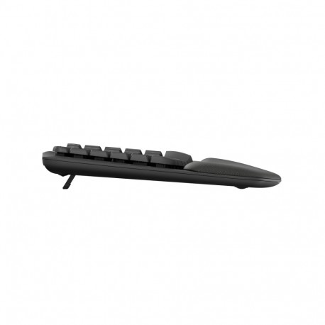 Klaviatuur Logitech Wave Keys, Wireless Bolt Bluetooth LE/2.4GHz, 2xAAA, US-English, Graphite