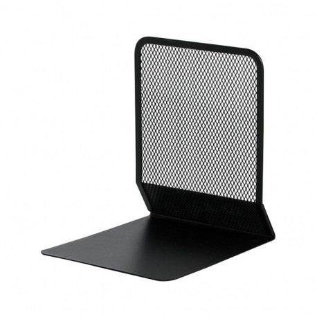 Raamatutugi Q-Connect, must metallvõrk, L-kujuline, 130x155x165mm, 2tk. komplektis