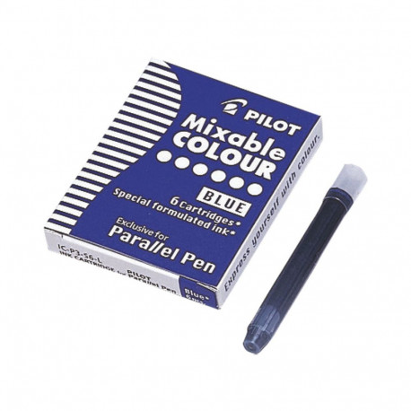 Tindipadrun kalligraafia sulepeale Pilot Parallel Pen, sinine, 6 tk
