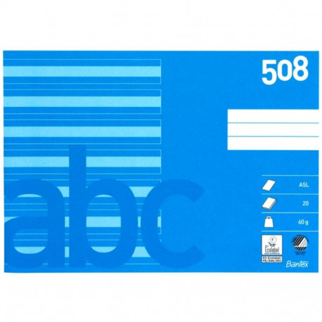 Koolivihik 508, A5, 8 joonegruppi, 20 lehte Bantex