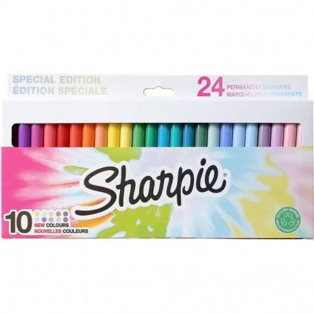Marker permanent Sharpie Fine Special Edition, 24 värvi