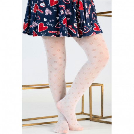 SOKISAHTEL SIRIA valged südametega sukkpüksid lastele 431, 432, 434