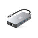 TECH-PROTECT HB05 HUB ADAPTER 9IN1 TYPE-C + USB2.0 + USB3.0 + HDMI 4K 60HZ + SD/TF + PD100W + RJ45 1