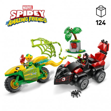 LEGO Spidey Spini ja Electro dinosaurusesõidukite tagaajamine