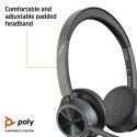 Poly Voyager 4320 MS Teams Wireless Headset, Bluetooth, USB-A, +BT700 dongle, Black