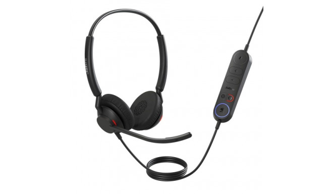 Jabra Engage 40 MS Stereo Inline Link Wired Headset, USB-A, Black