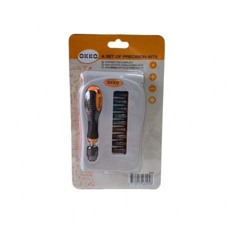 SCREWDRIVER AND HEAD SET 9 PCS