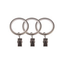 RINGS WITH CLIPS SILENT D25 MAT CHRO(10)