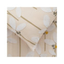 BED COV SET COTTON WHITE FLOWERS 140X200