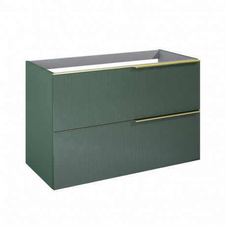 BASIN UNIT SOHO 100 2DR rippuv roheline matt