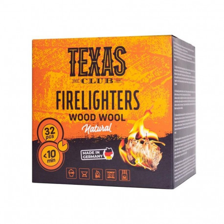 FIRE STARTERS ECO WOOD WOOL TEXAS CLUB