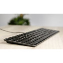 RIVA Slim Metal Scissor Keyboard, black - NC Layout