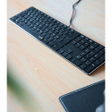 RIVA Slim Metal Scissor Keyboard, black - NC Layout